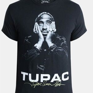 2Pac Men's and Big Men's Tupac Shakur Signature Cotton Graphic Tee (S) NWT